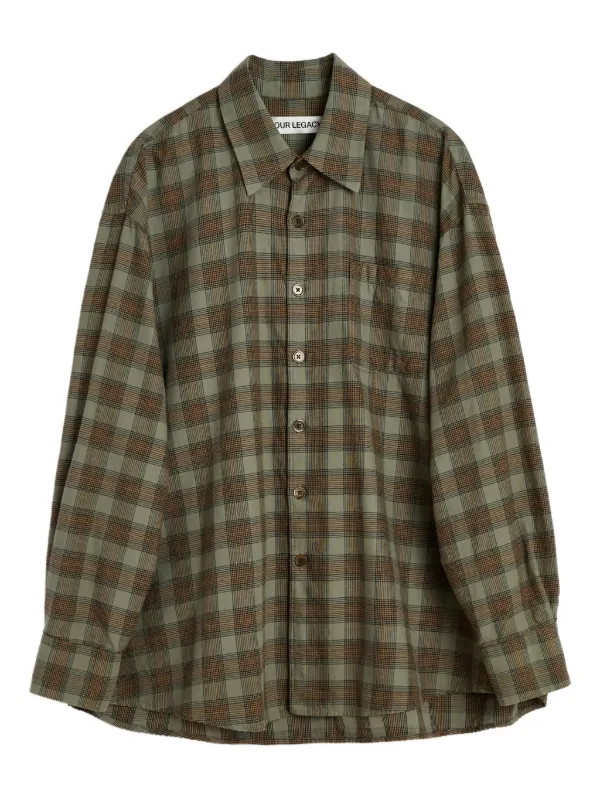 【Our Legacy】チェックシャツ Check Shirt 人気コレクション OUR LEGACY チェックシャツ Our Legacy - Box Shirt Mirage Wax