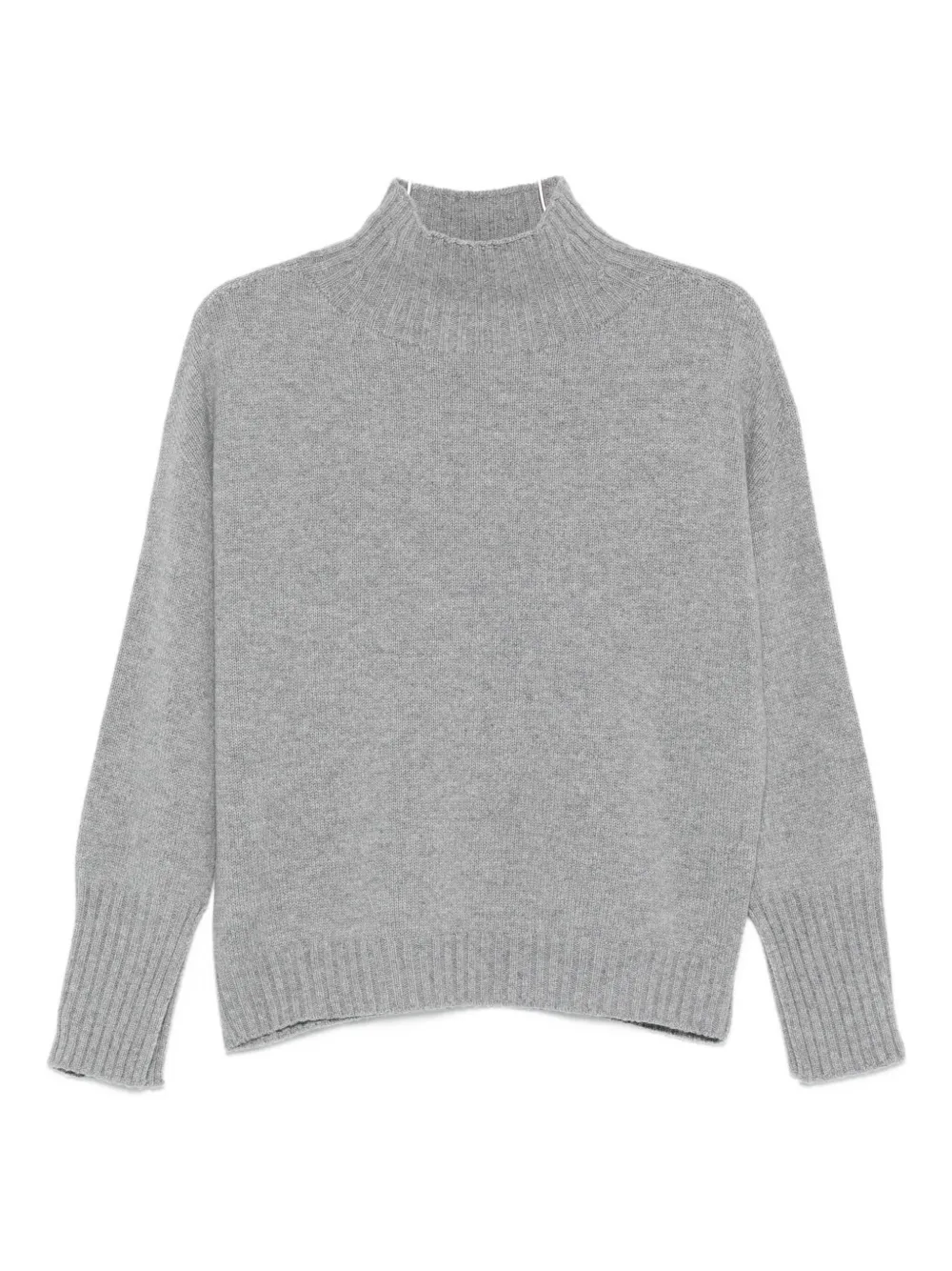 high-neck long-sleeves sweater