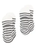 ANT45 striped-pattern socks (pack of two) - Neutrals