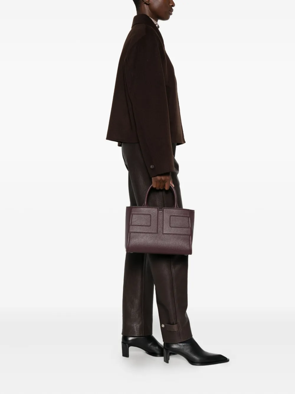 Elisabetta Franchi double-handle tote bag - Rood