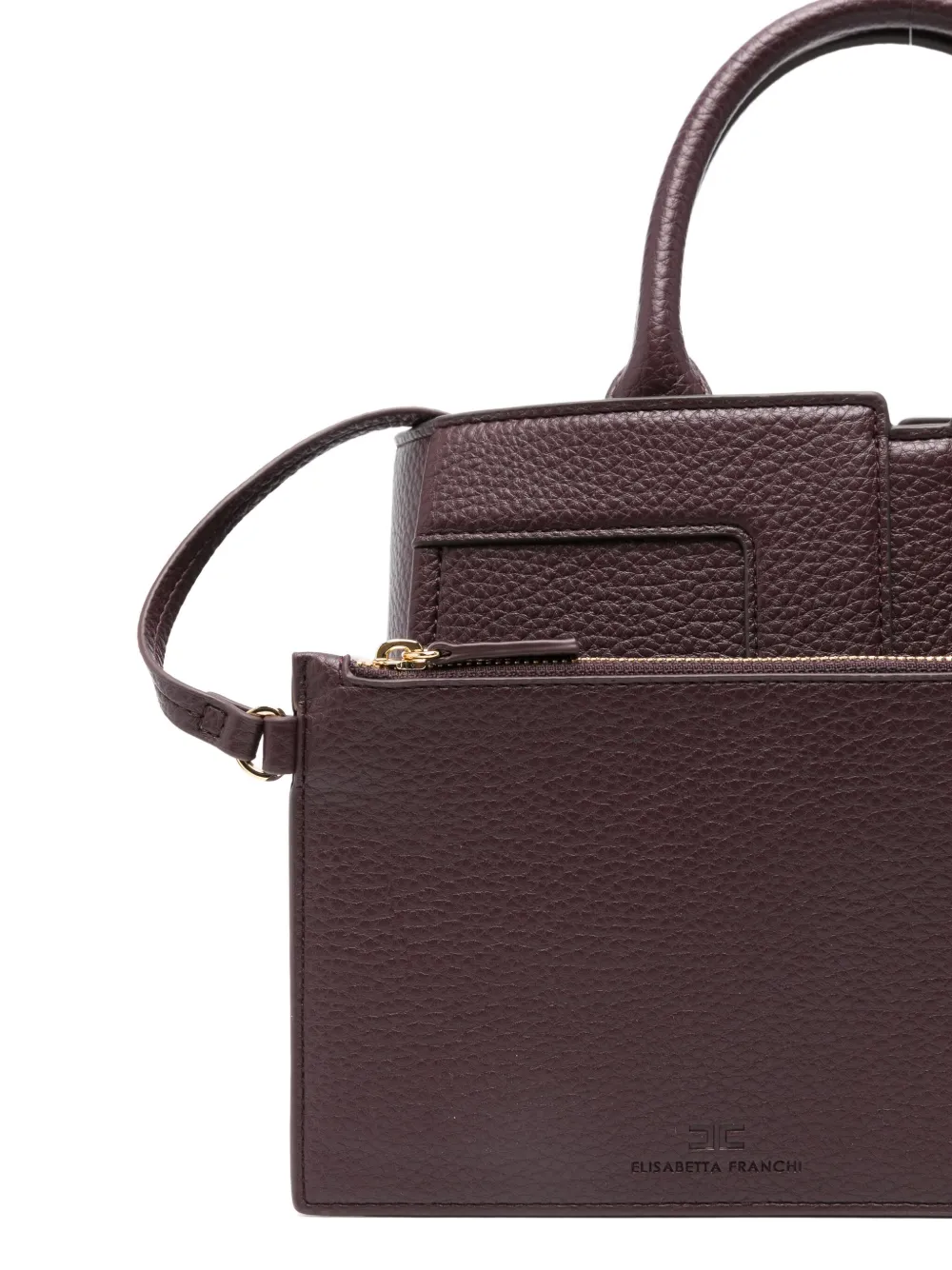 Elisabetta Franchi Shopper met dubbele handgreep Rood