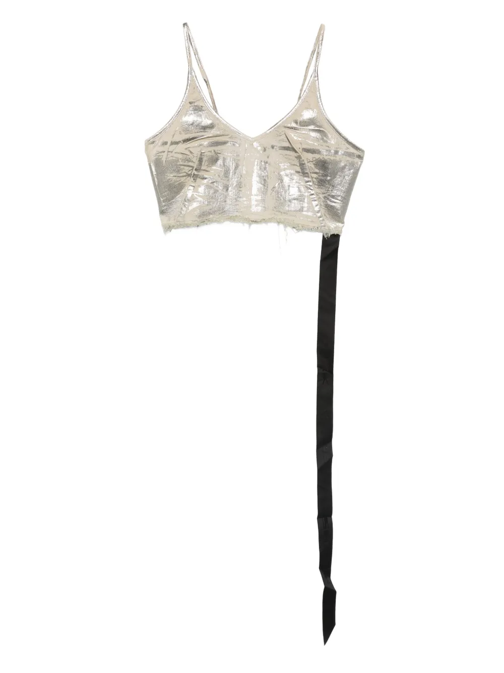 Rick Owens DRKSHDW frayed top | Silver | Image 1