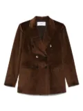 Lardini double-breasted corduroy blazer - Brown