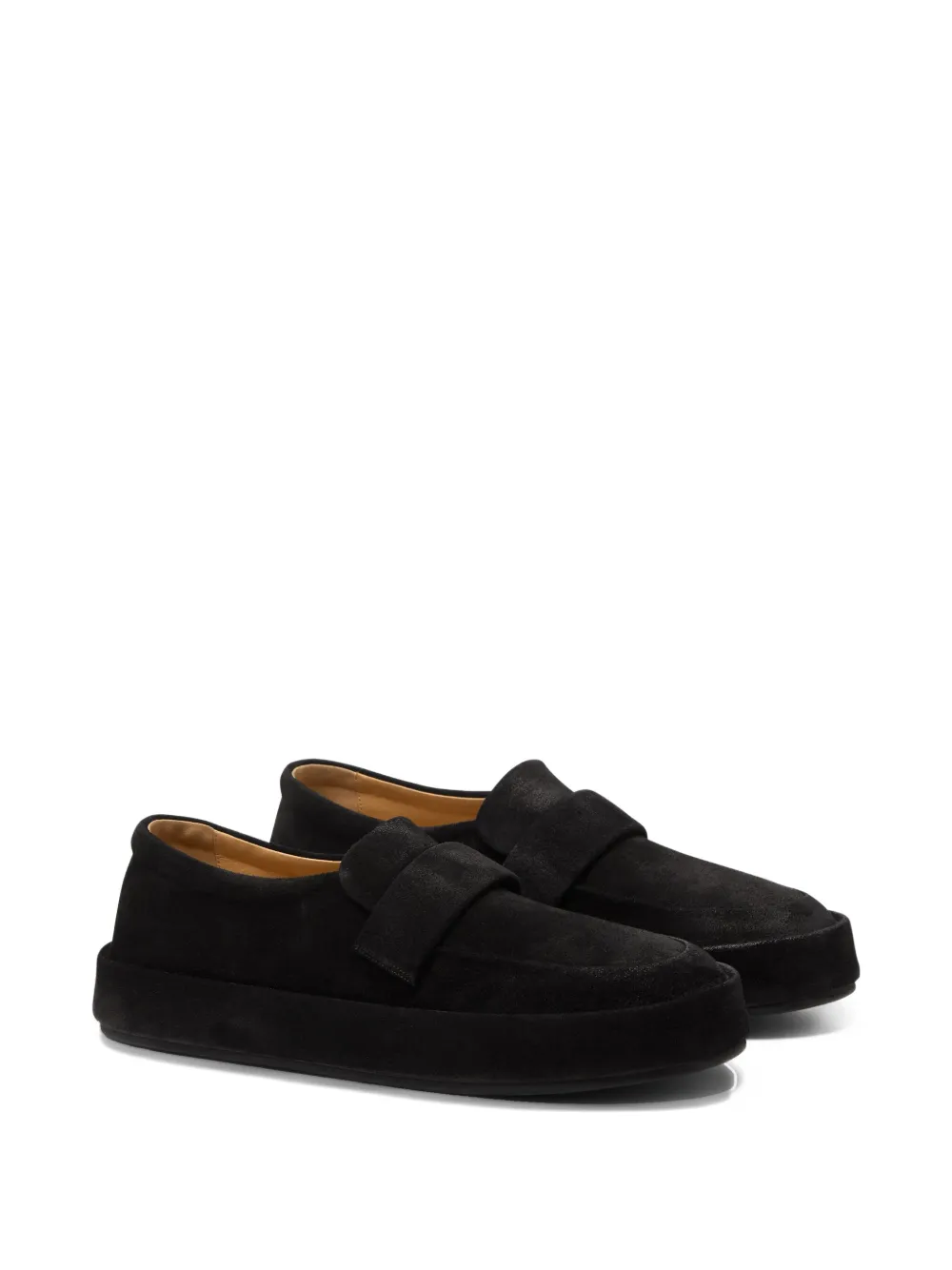Marsèll suede flat loafers - Zwart