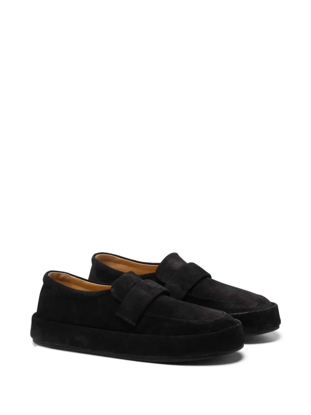 Marsèll suede flat loafers Black