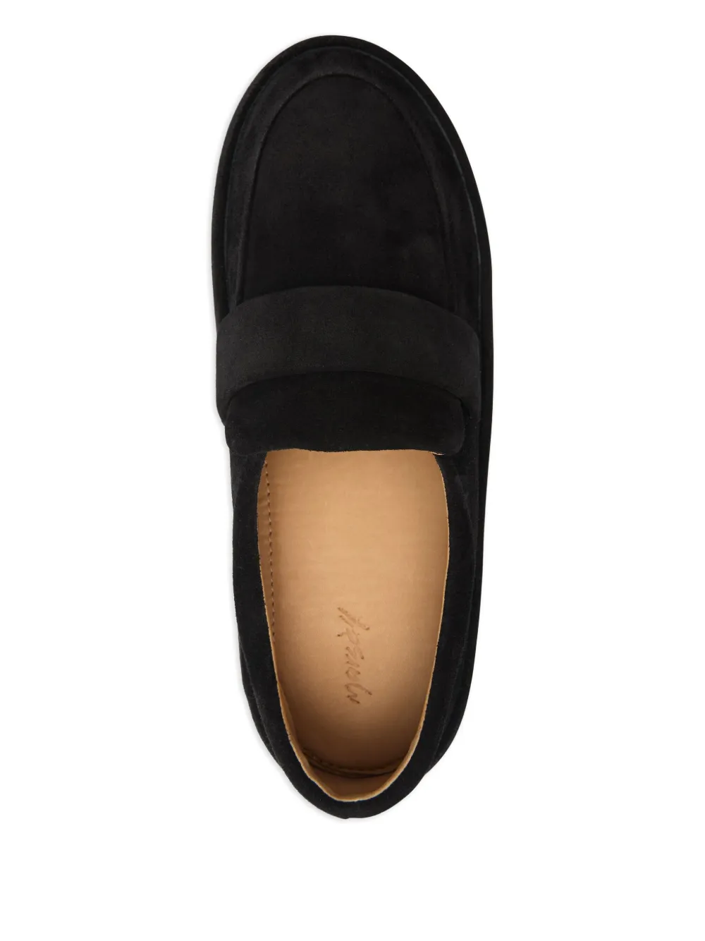 Marsèll suede flat loafers Black