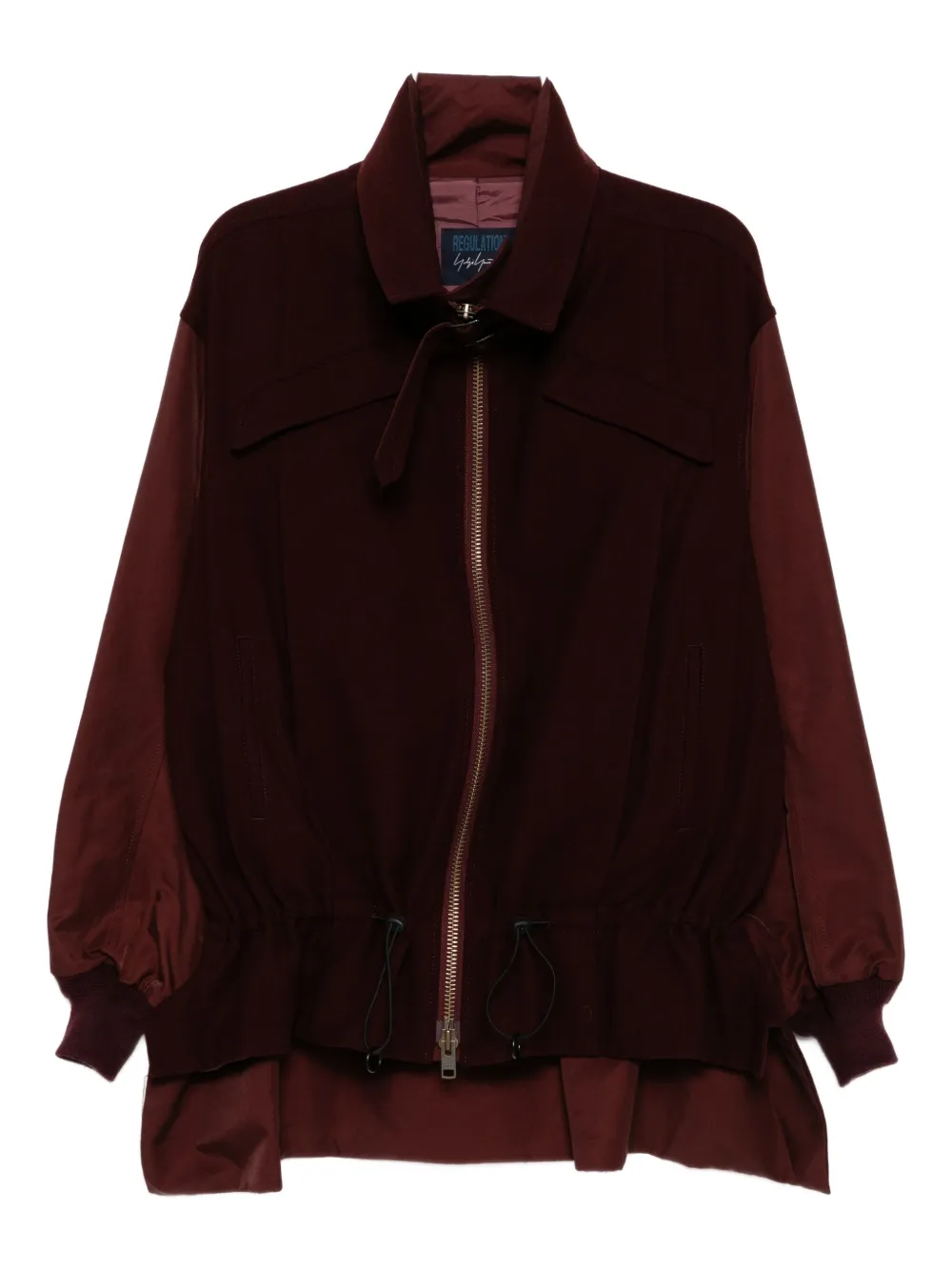 Yohji Yamamoto Flannel Jacket In Brown