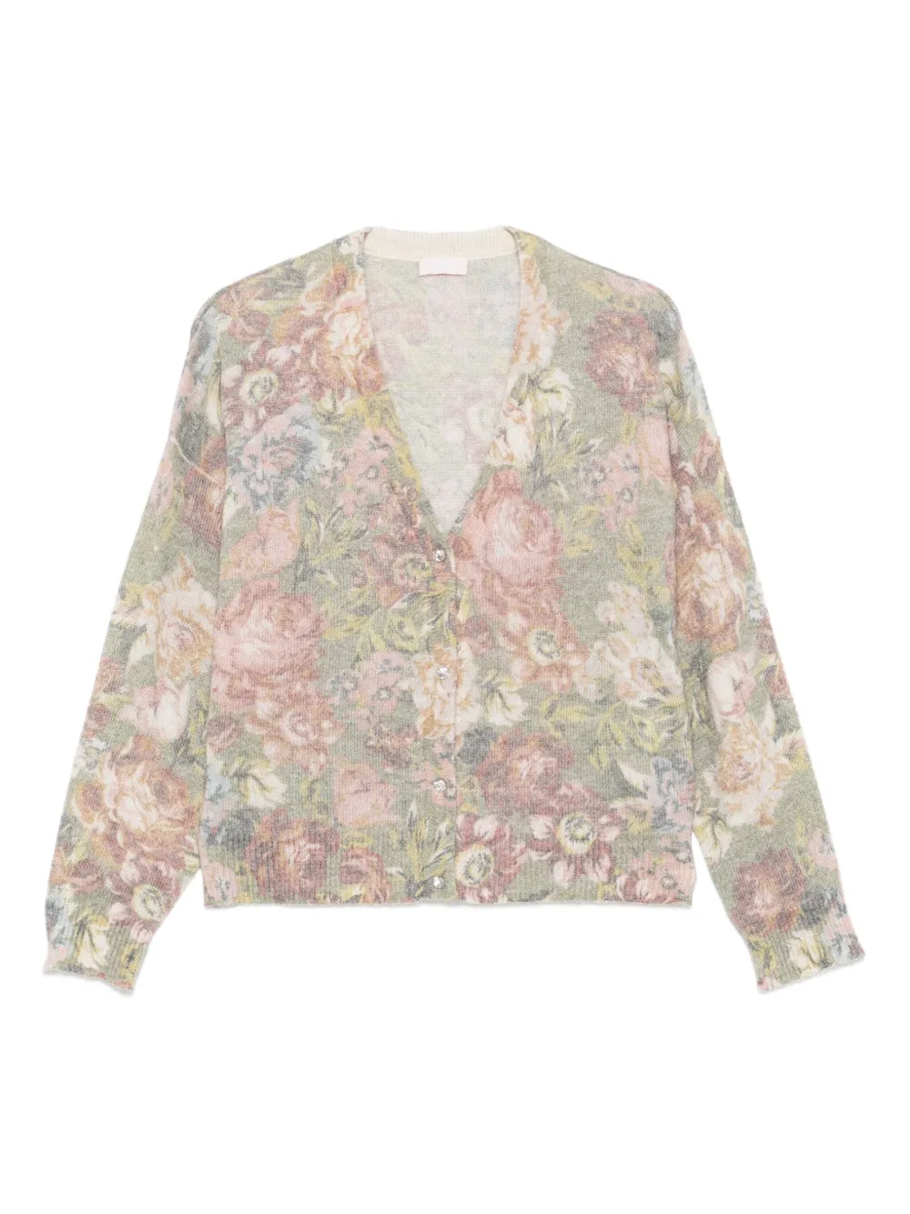 LIU JO floral-print cardigan Roze
