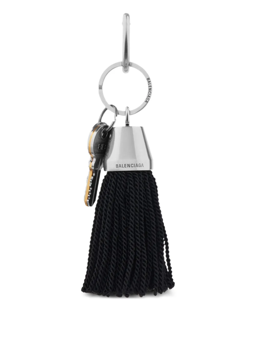 Balenciaga ポンポン キーホルダー - ブラック Balenciaga ポンポン キーホルダー - ブラック