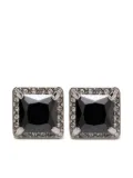 Balenciaga square stones earrings - Silver