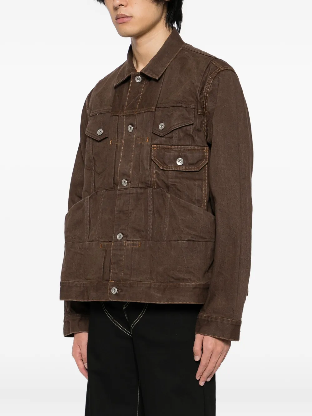 sacai cotton denim jacket Bruin