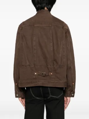 ナ*ン様 Sacai 25AW デニムジャケット　ブラウン　サイズ② Sacai デニムジャケット | ブラウン | FARFETCH JP