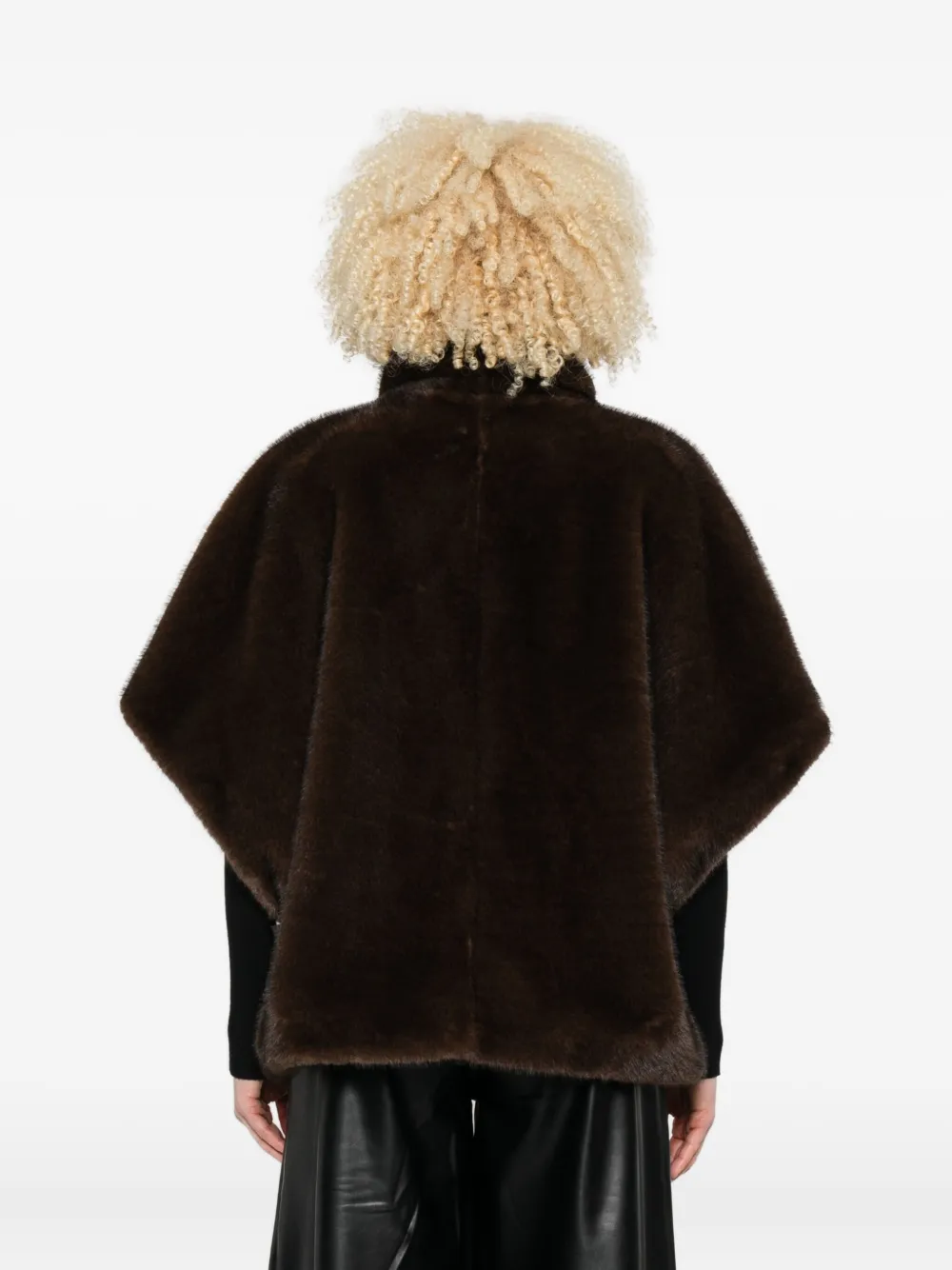 Pinko Short-sleeve Jacket In Brown