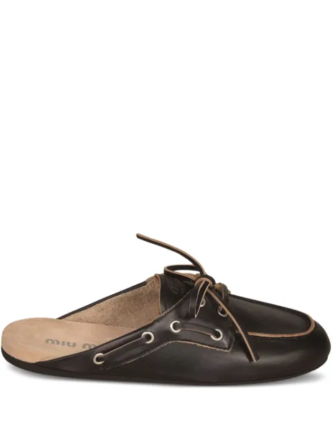 Miu Miu leather mules