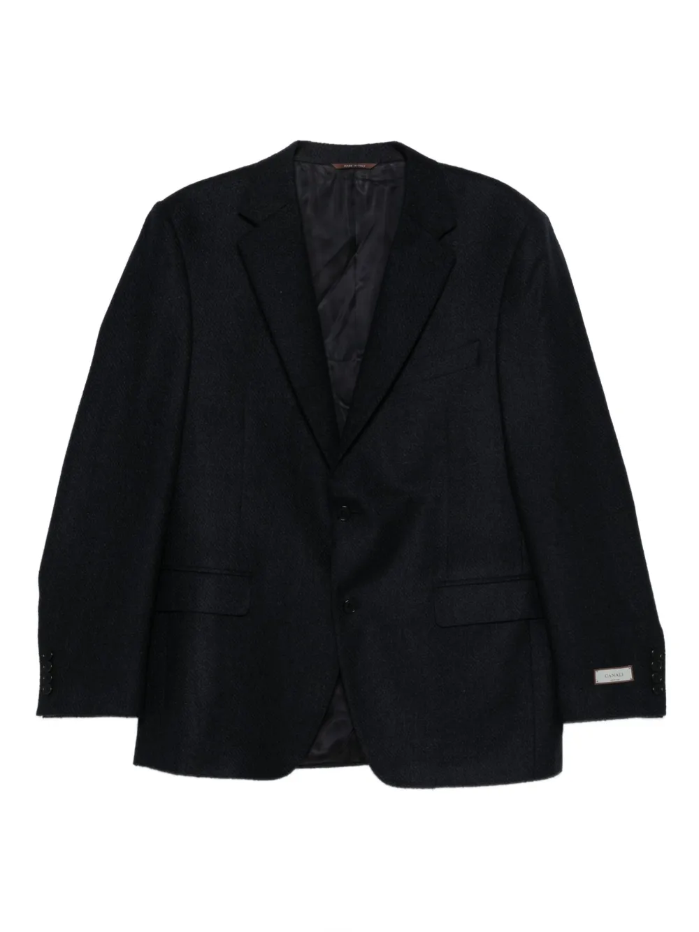 Canali Blazer met enkele rij knopen Blauw