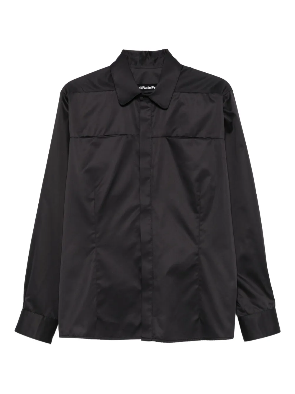 panelled cotton shirt