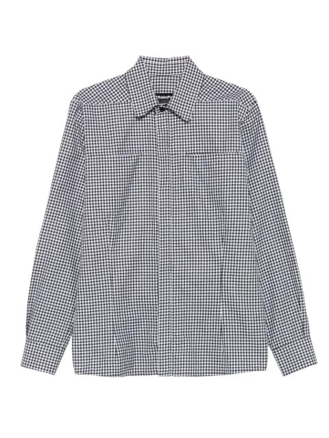STYLAND gingham-check cotton shirt