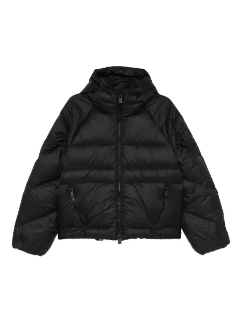 Bacon zip-fastening puffer jacket