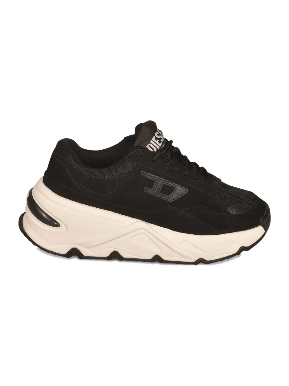 Diesel S-savannah Lace-up Chunky Sneakers In Black
