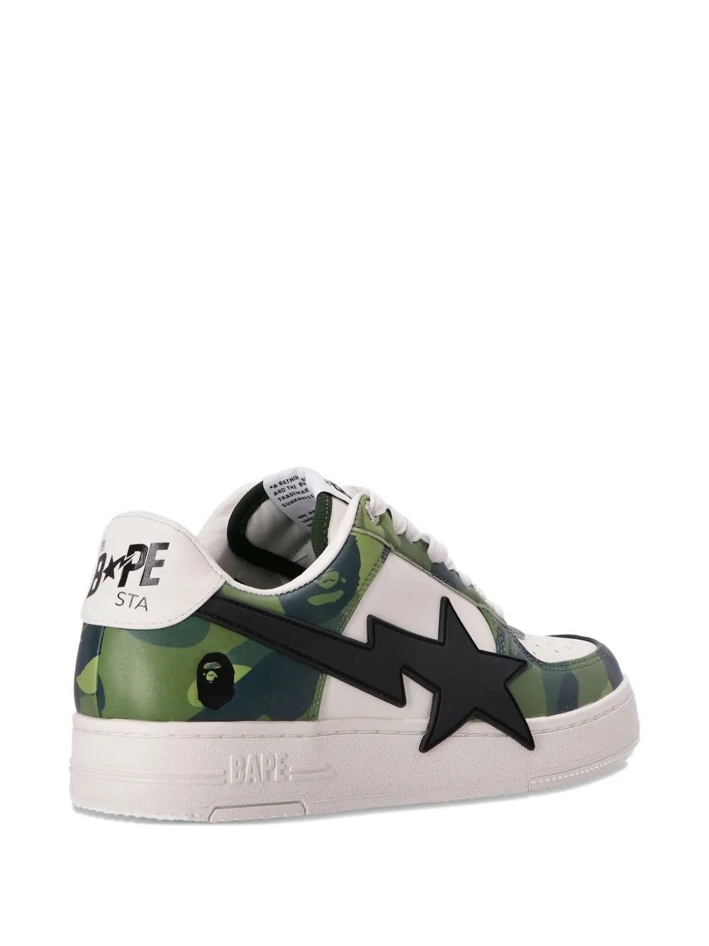 A Bathing Ape Camouflage Star Sneakers In Multi