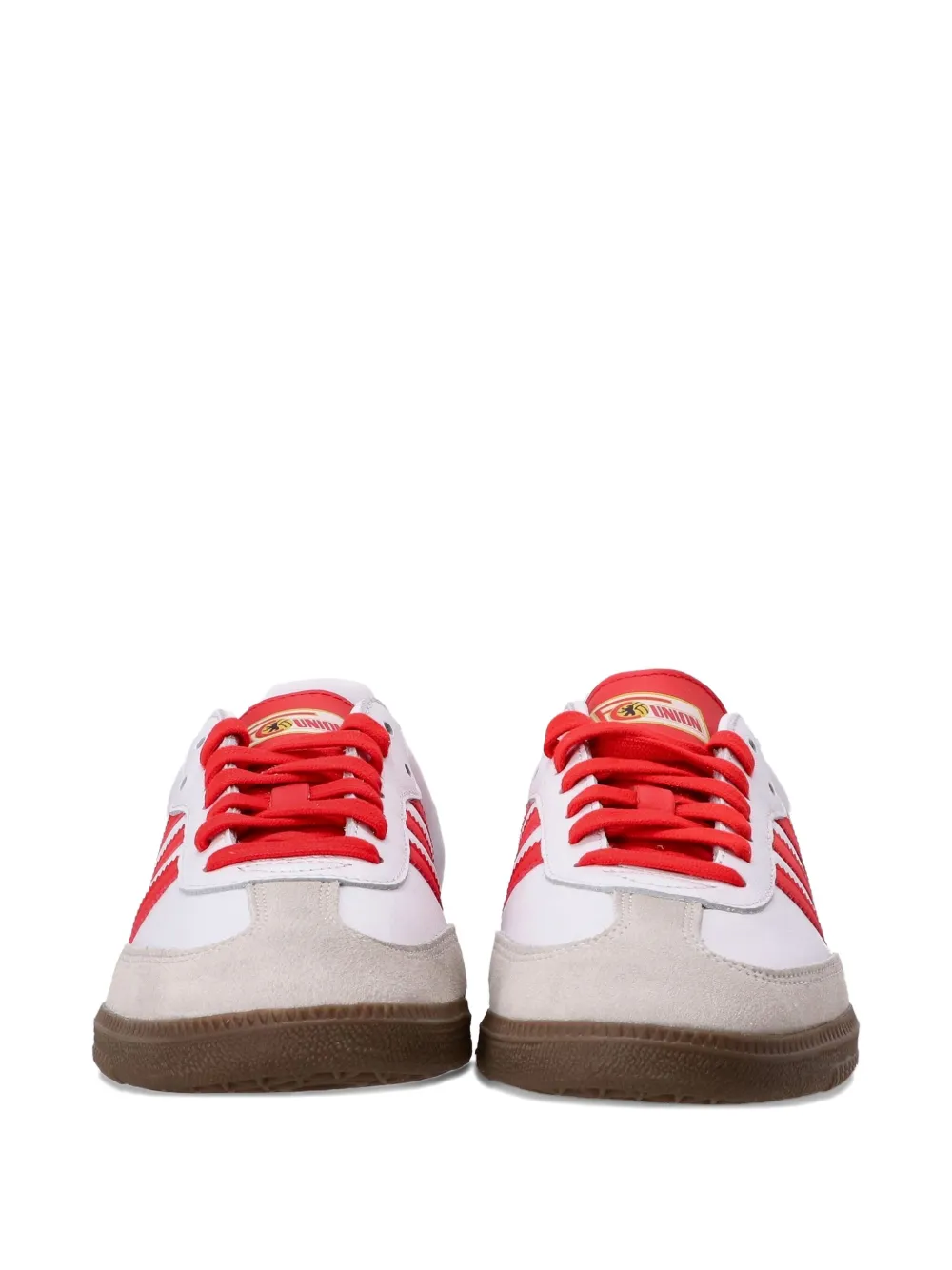 adidas Originals Samba three-stripe sneakers Red
