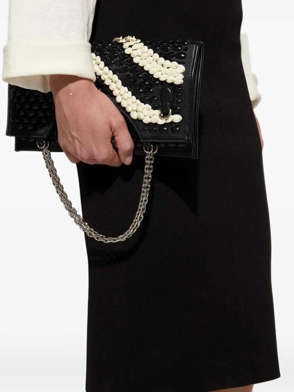 PUCCI embroidered fold tote bag - Zwart