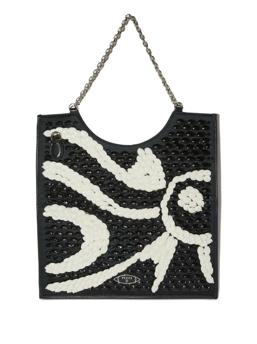 embroidered fold tote bag