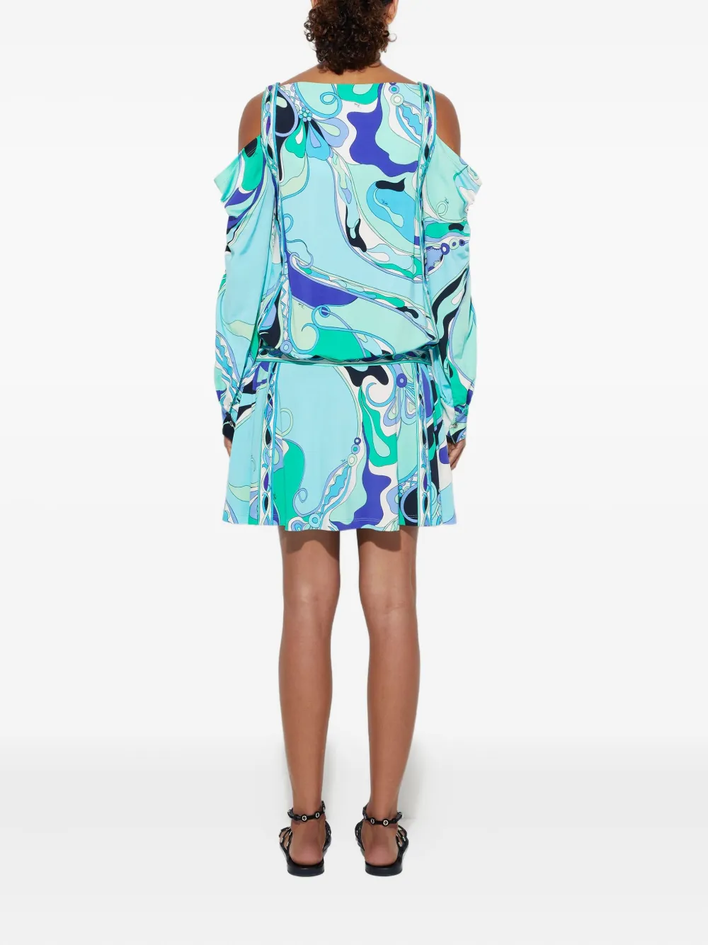 PUCCI Jurk met print Blauw