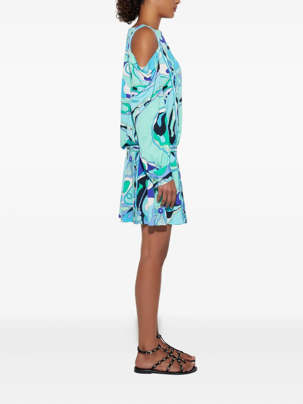 PUCCI Jurk met print Blauw