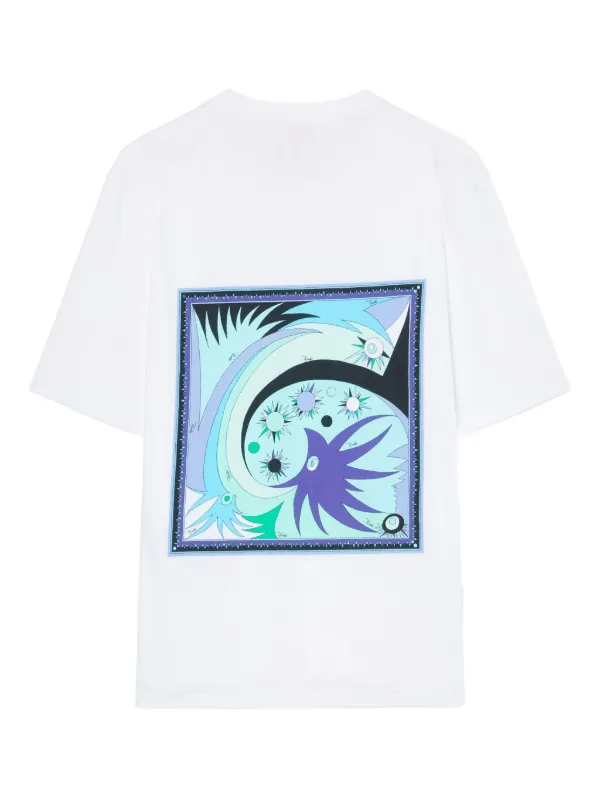 【新品未使用】　EMILIO PUCCI 個性的、グラフィック Tシャツ　L PUCCI グラフィック Tシャツ | ホワイト | FARFETCH JP