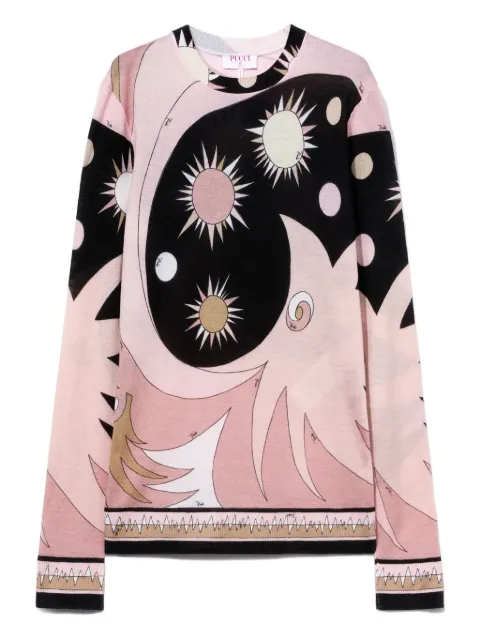 PUCCI celestial-print crew-neck jumper