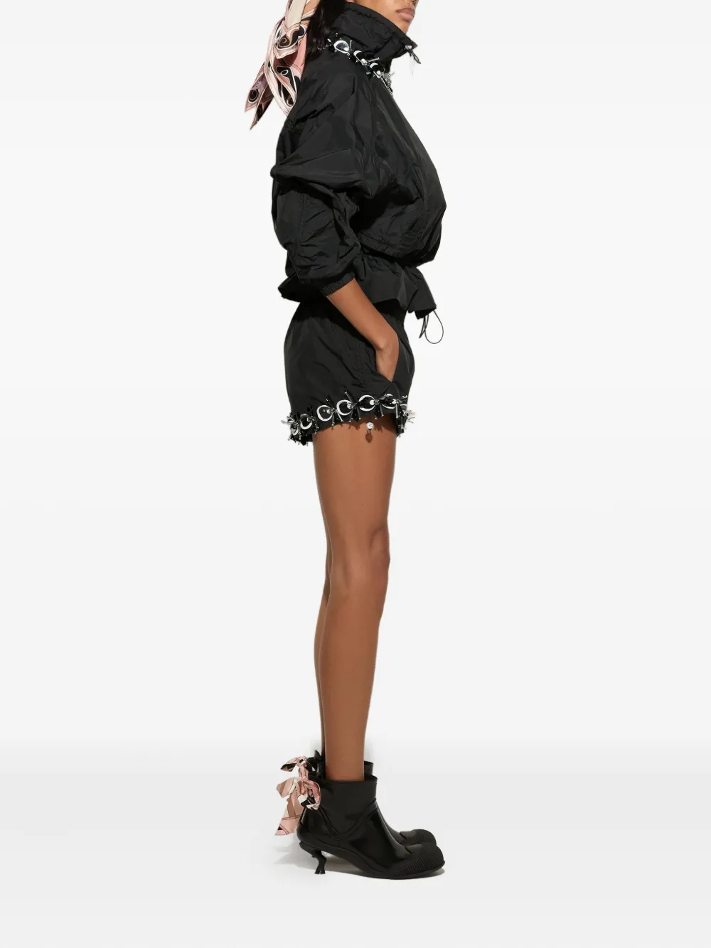 PUCCI Shorts met verfraaide afwerking Zwart