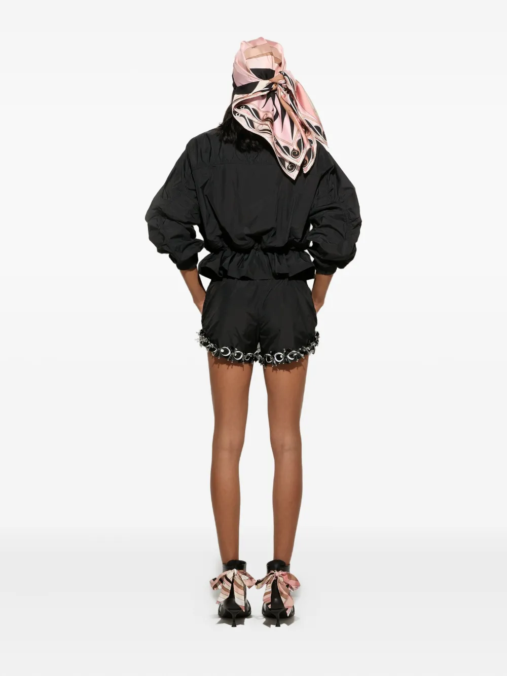 PUCCI Shorts met verfraaide afwerking Zwart