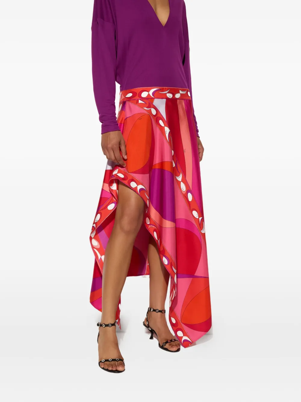 PUCCI Asymmetrische jurk Paars