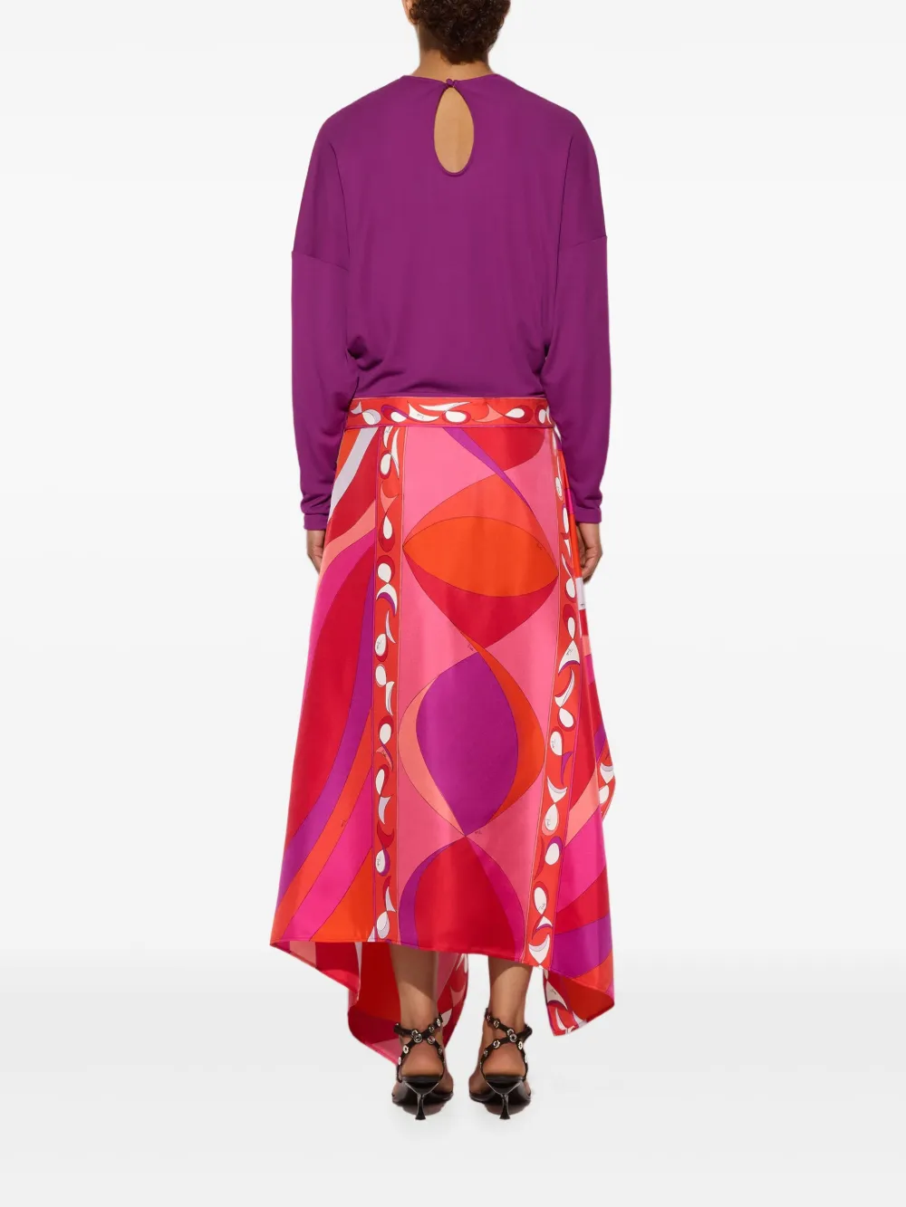 PUCCI Asymmetrische jurk Paars