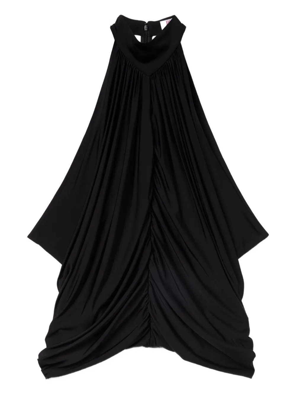 draped turtleneck top