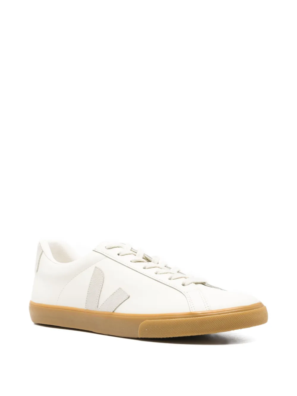 VEJA leather V logo sneakers Neutrals