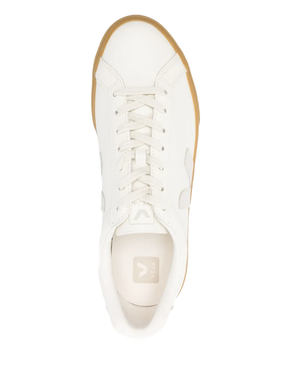 VEJA leather V logo sneakers Neutrals