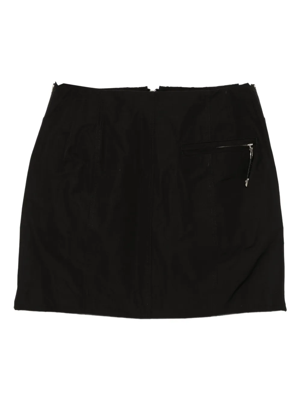 Toga Zipped Mini Skirt In Black