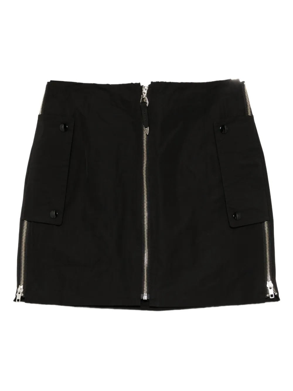 Toga Zipped Mini Skirt In Black