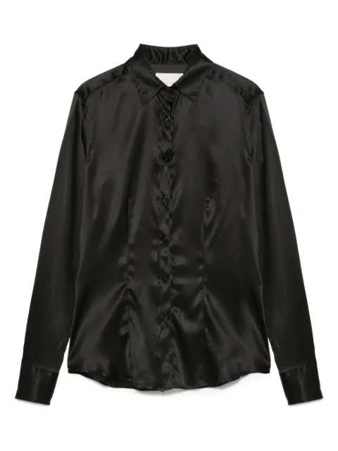 Xacus satin button-down shirt