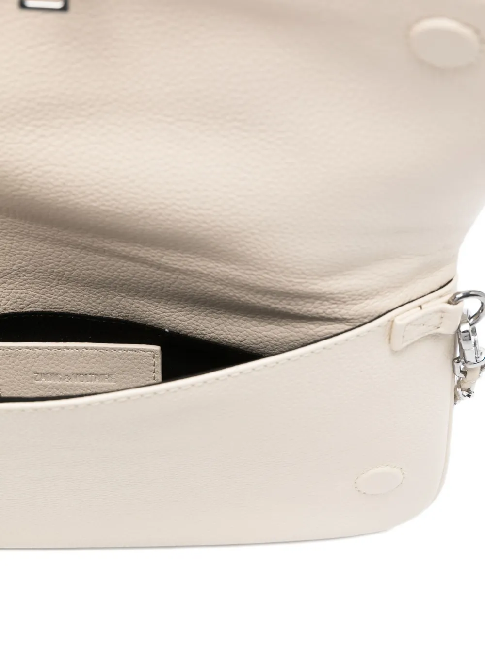 Zadig&Voltaire Rock leather shoulder bag Beige
