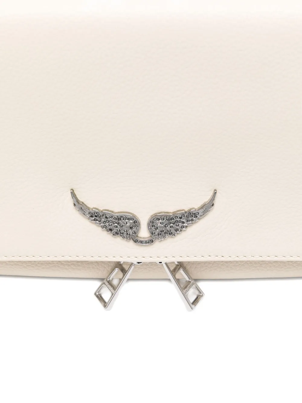 Zadig&Voltaire Rock leather shoulder bag Beige