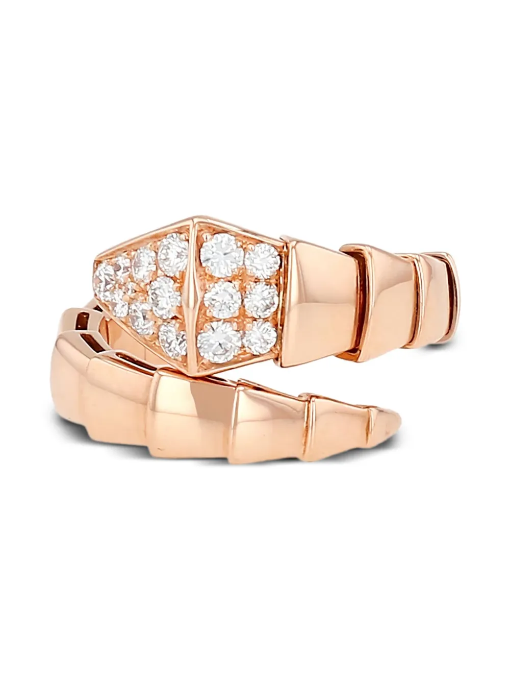 18kt rose gold Serpenti Viper ring