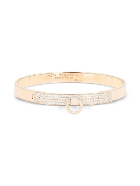 Hermès Pre-Owned 18kt rose gold Collier de chien diamond bracelet