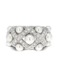 CHANEL Pre-Owned Baroque diamond ring - Silver