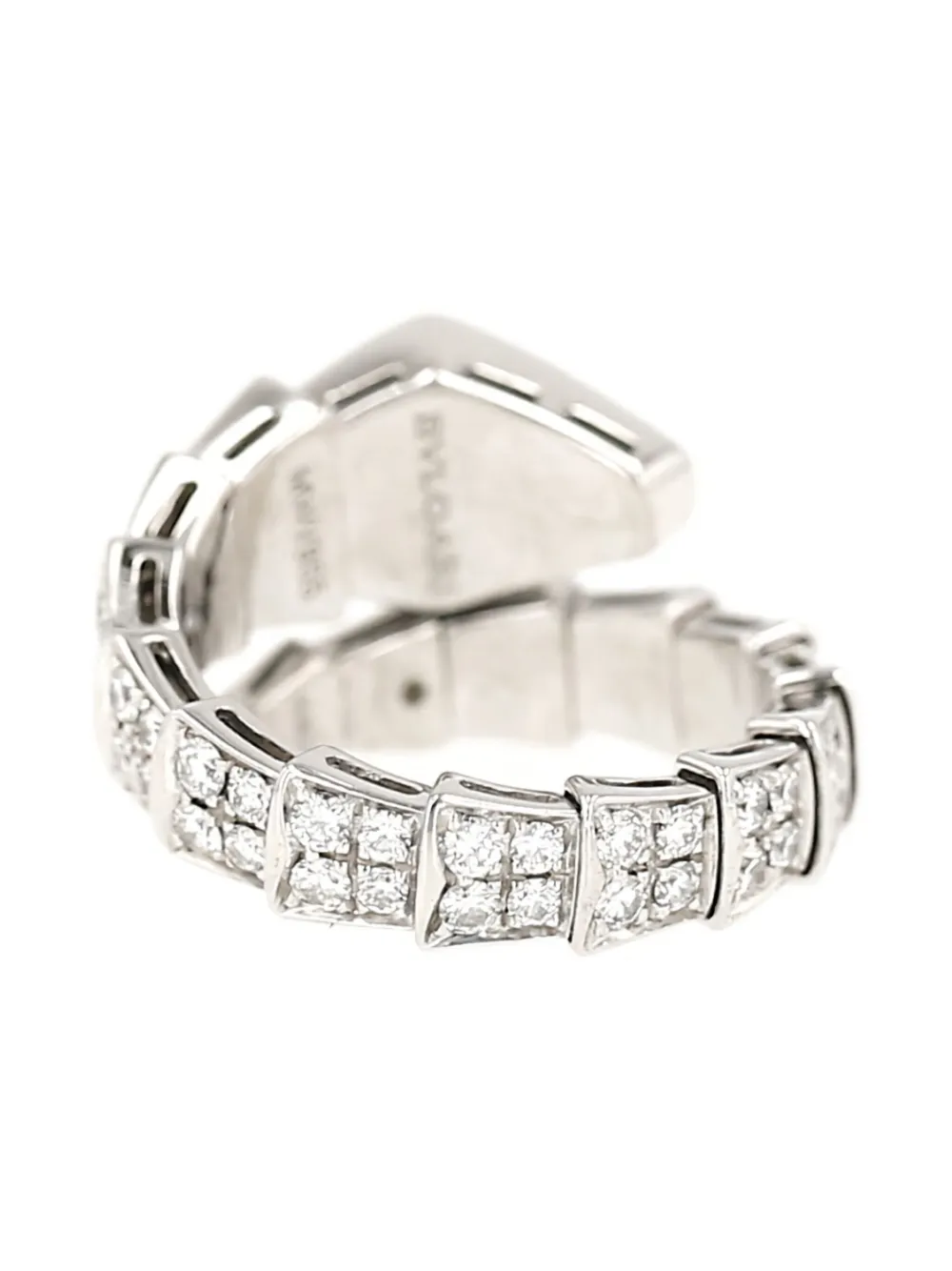 Bvlgari Pre-Owned 18K white gold Serpenti Viper diamond ring | Women | Image 2