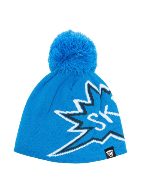 Rossignol paterned-intarsia pompom beanie