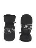 Rossignol snowflake-pattern ski mittens - Black