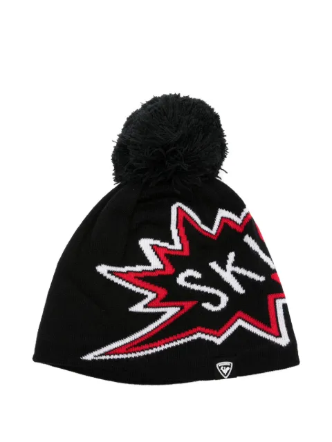 Rossignol pom-pom knitted beanie